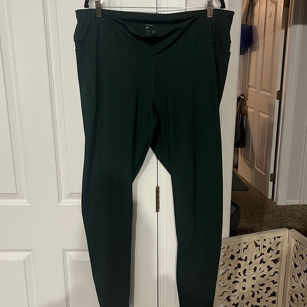 NWOT Gap Gapfit dark green Smoothfit high-rise full length leggings XXL tall